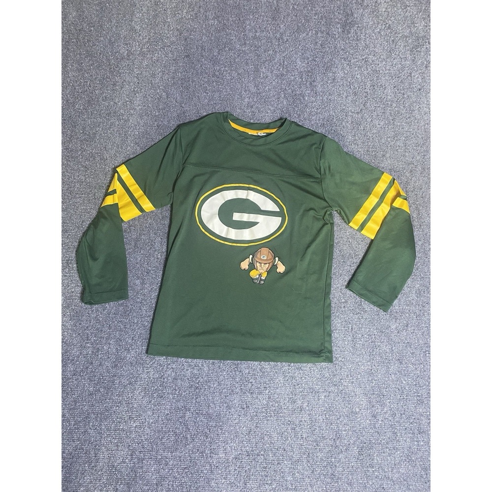 NFL Green Bay Packers Football Youth Medium (8-10) NFL Long Sleeve Graphic Shirt